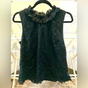Sofia Falcone inspired black lace top